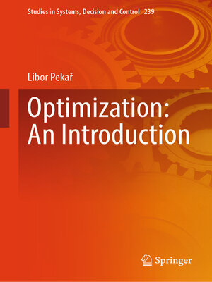 cover image of Optimization